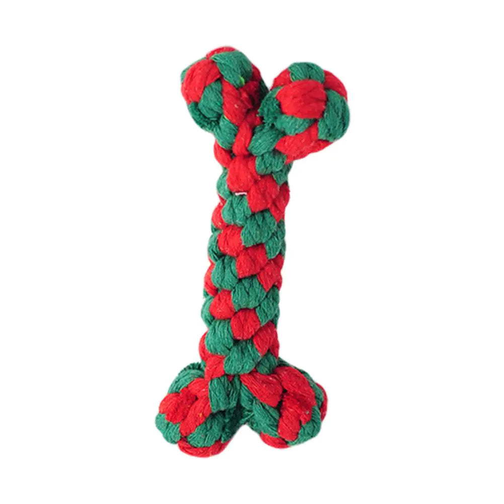 Cotton Thread Dog Toy - Christmas Tree Gift Doll | New