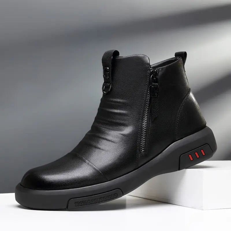 Rugged Cowhide Trek Shoes