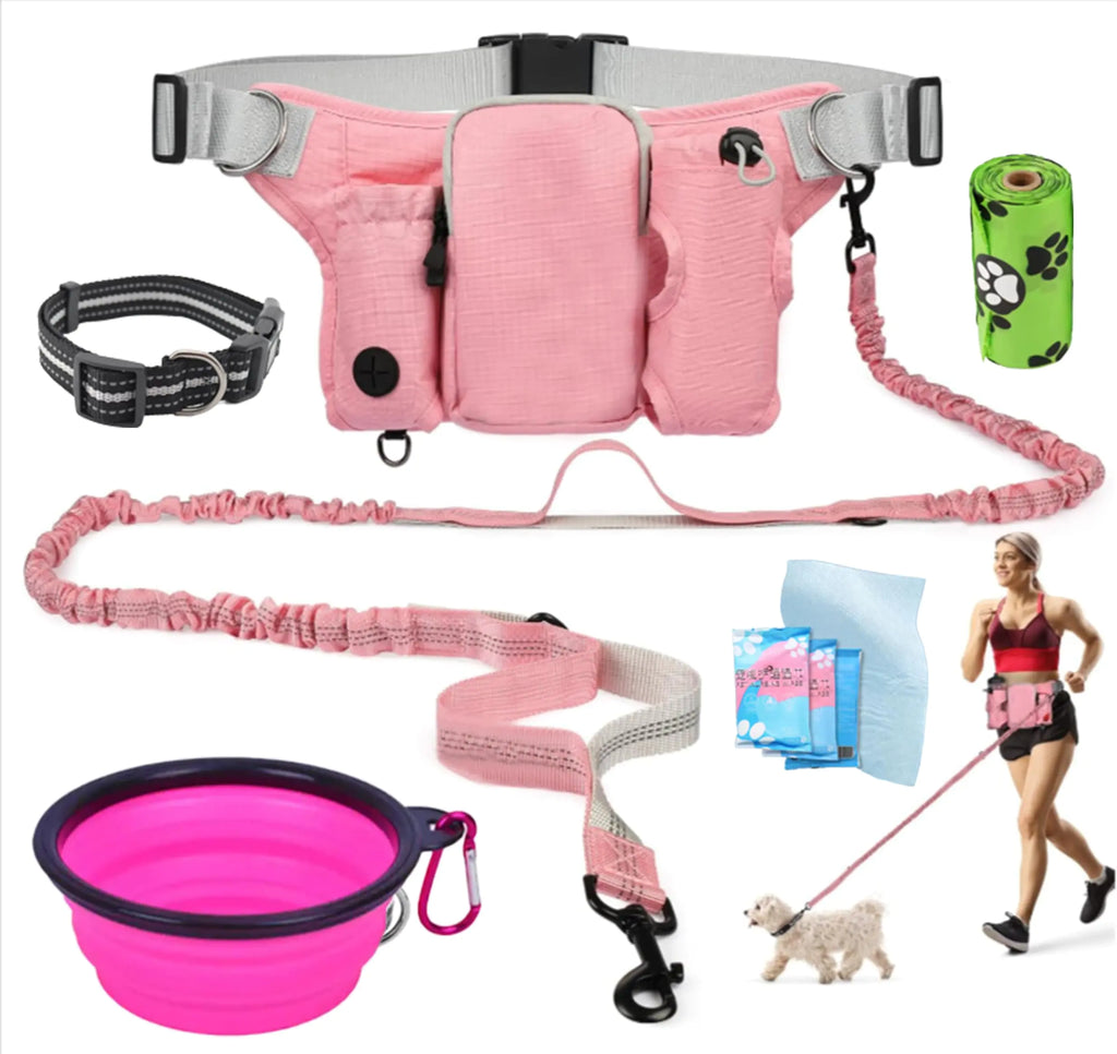 Hands-Free Dog Walking Leash with Fanny Pack