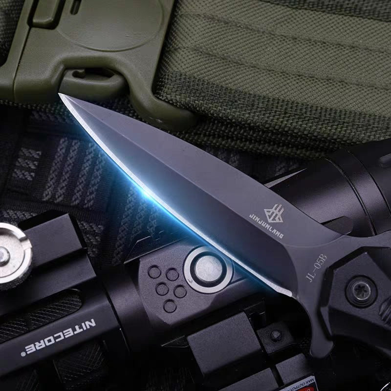 Bushcraft Folding Knife – Rope Cutter & Feather Stick Blade