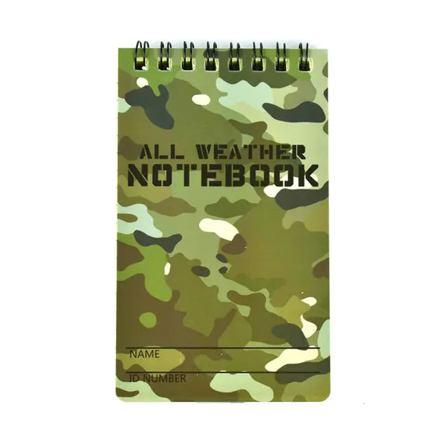 Camouflage Waterproof Notebook for Outdoor Use