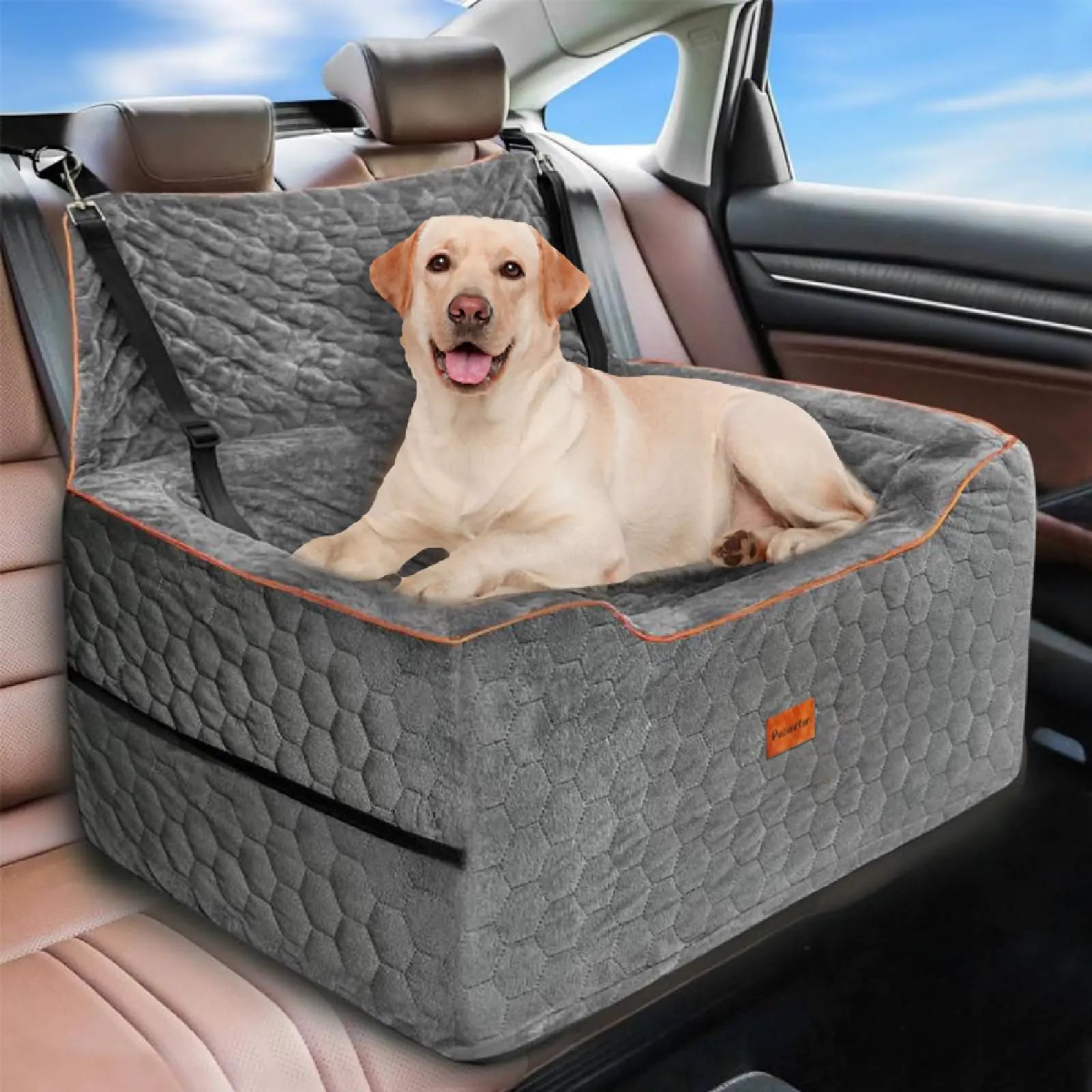 Dog Car Seat for Medium Dogs - Backseat Booster