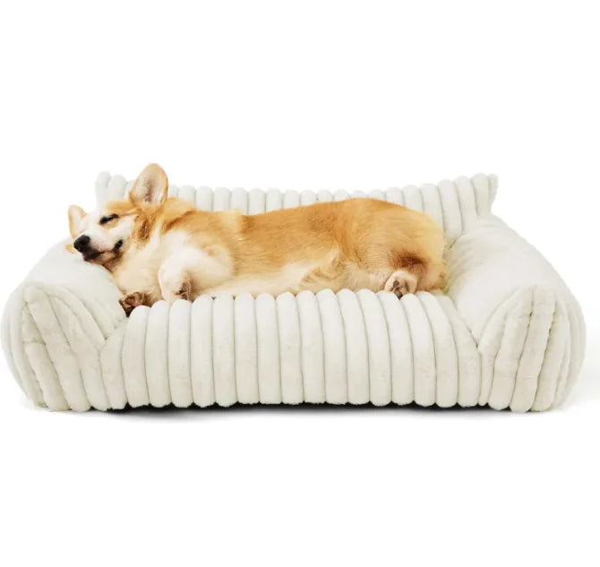 Orthopedic Fluffy Dog Sofa Bed - Snoozy Dream