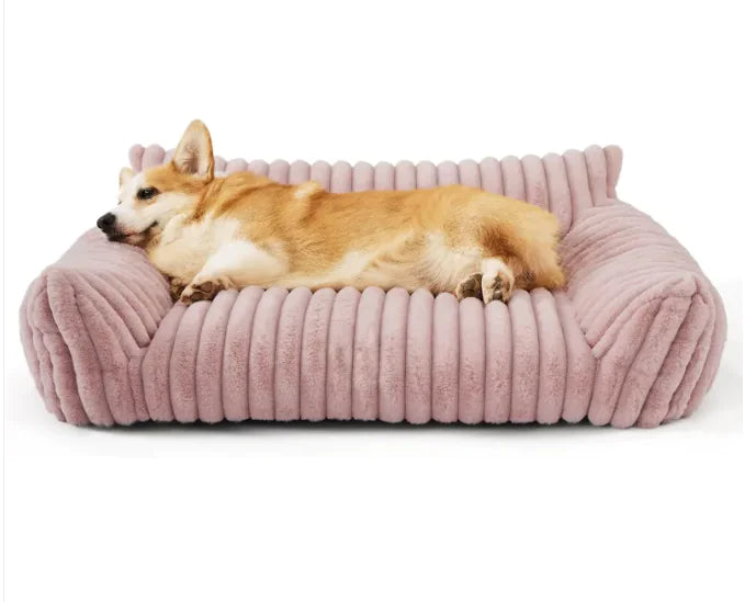 Orthopedic Fluffy Dog Sofa Bed - Snoozy Dream