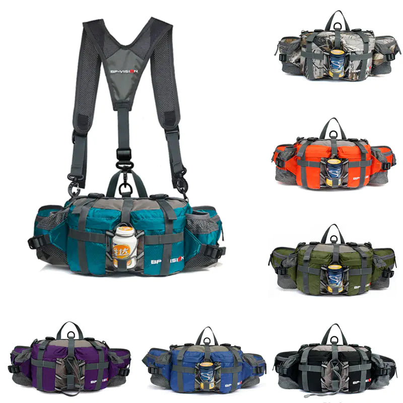 Multifunctional Waterproof Waist Bag for Outdoor Activities