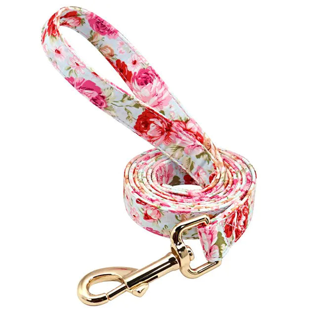 Personalized Printed Dog Collar & Leash Set - Custom Design for Small, Medium & Large Dogs