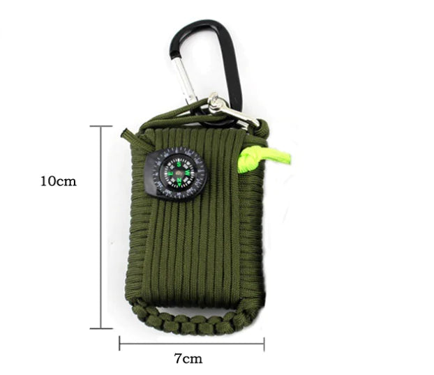Emergency Survival Kit with Paracord Rope - Camping & Climbing Gear