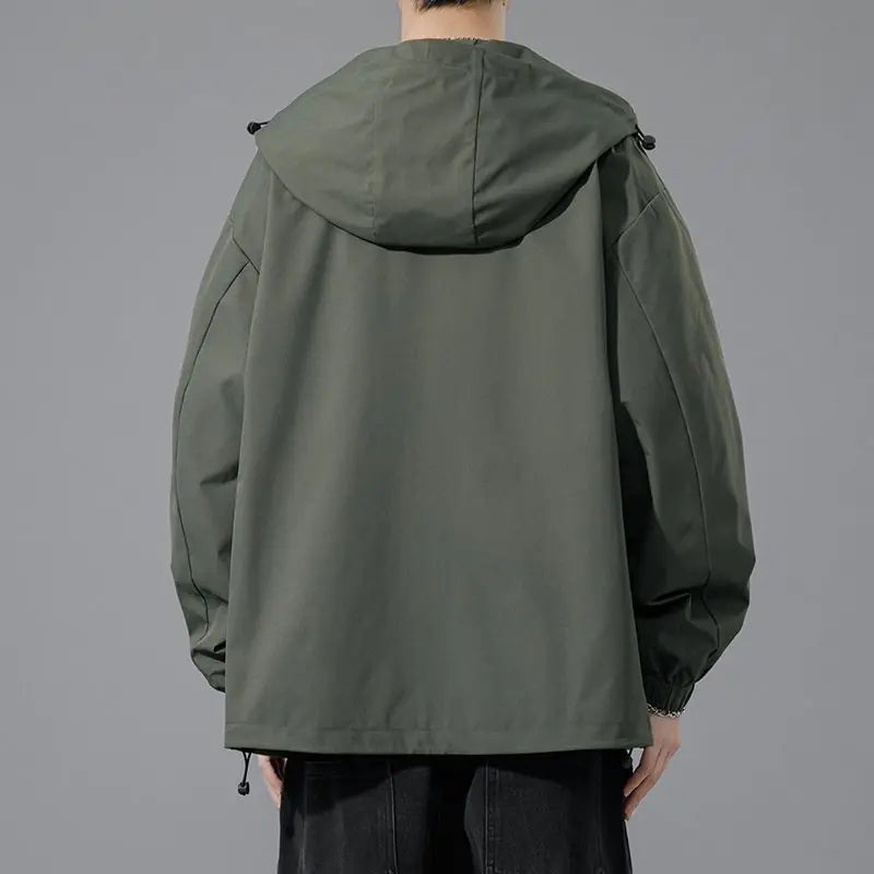 Men's Windproof Waterproof Hooded Jacket - Outdoor Adventure Gear