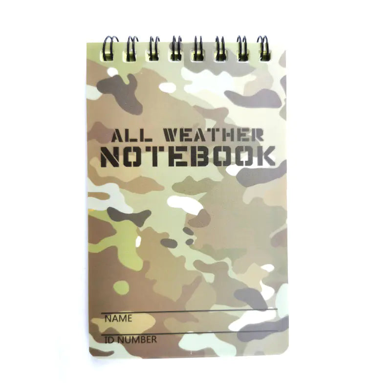 Camouflage Waterproof Notebook for Outdoor Use