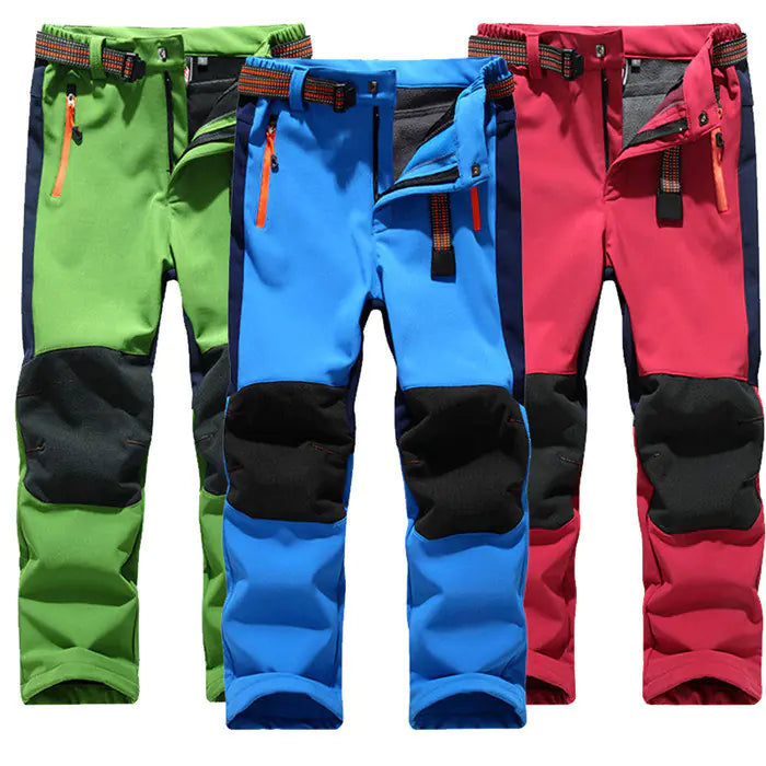 Children's Soft Shell Pants for Outdoor Activities