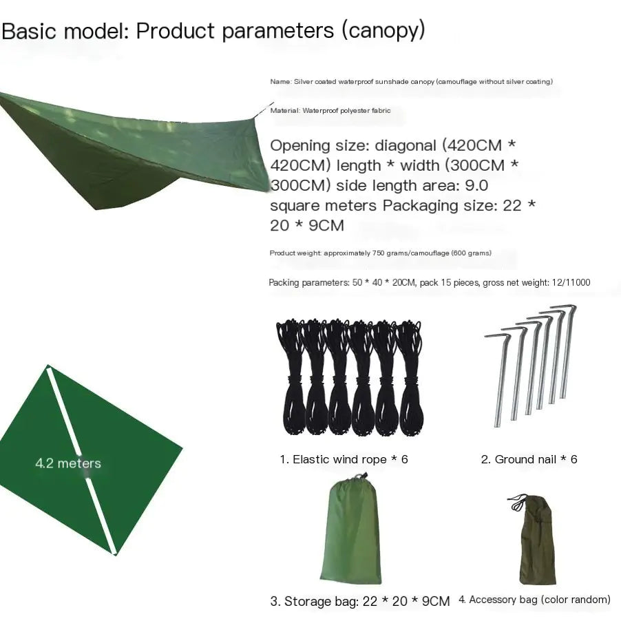 Multi-Functional Waterproof Outdoor Triangle Tent