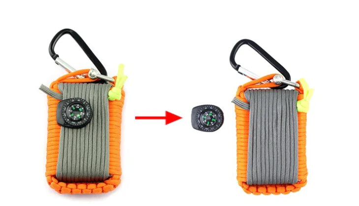 Emergency Survival Kit with Paracord Rope - Camping & Climbing Gear