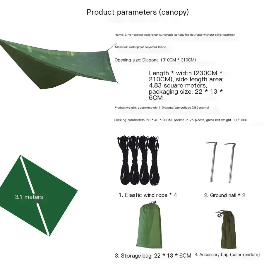 Multi-Functional Waterproof Outdoor Triangle Tent