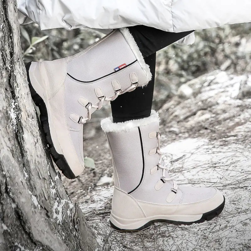 Winter Women's High-Top Snow Boots - Outdoor Style