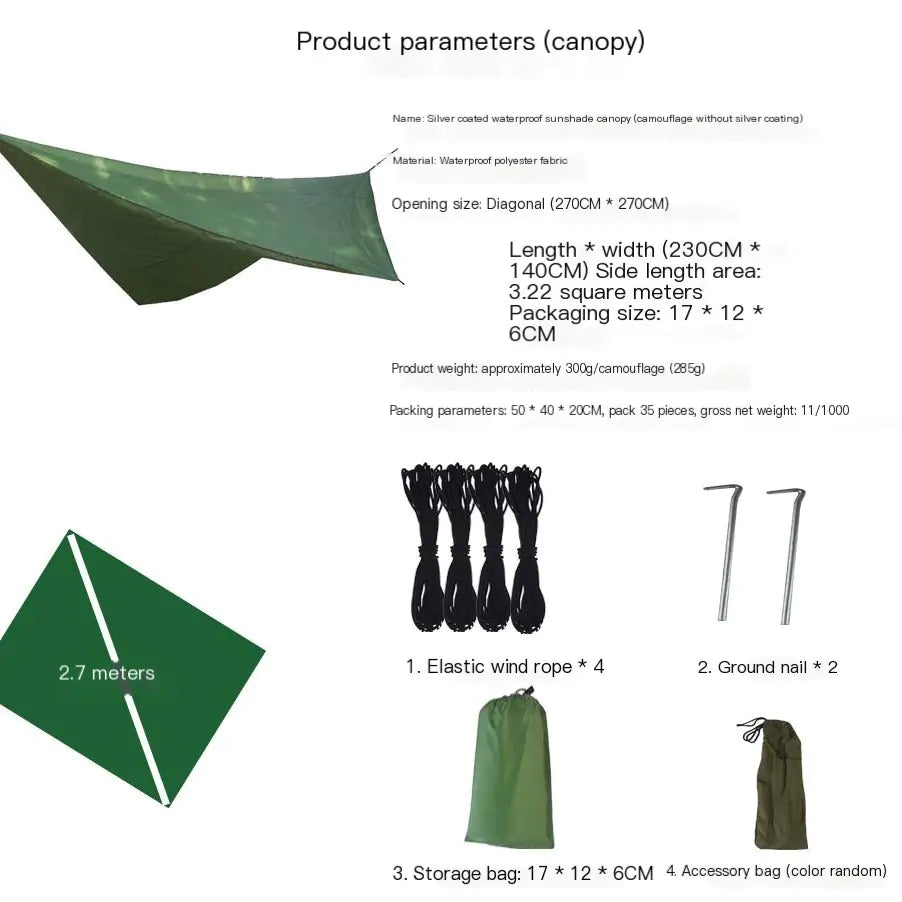 Multi-Functional Waterproof Outdoor Triangle Tent