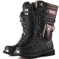 High-Top Men's Outdoor Military Leather Boots