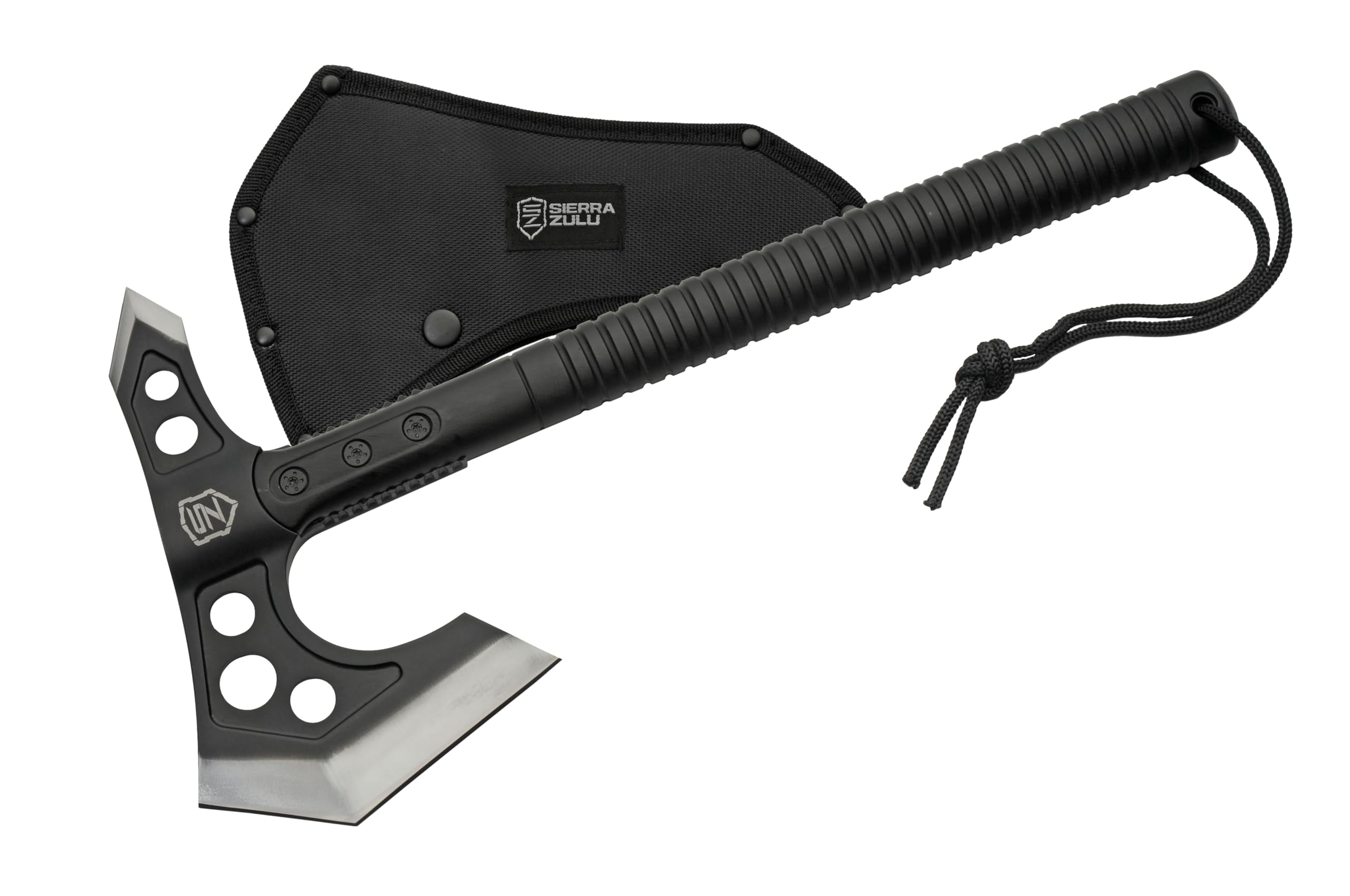 Sierra Zulu Tactical Survival Hatchet – Bearded Axe Head, 3CR13 Steel, Glass Fiber Handle