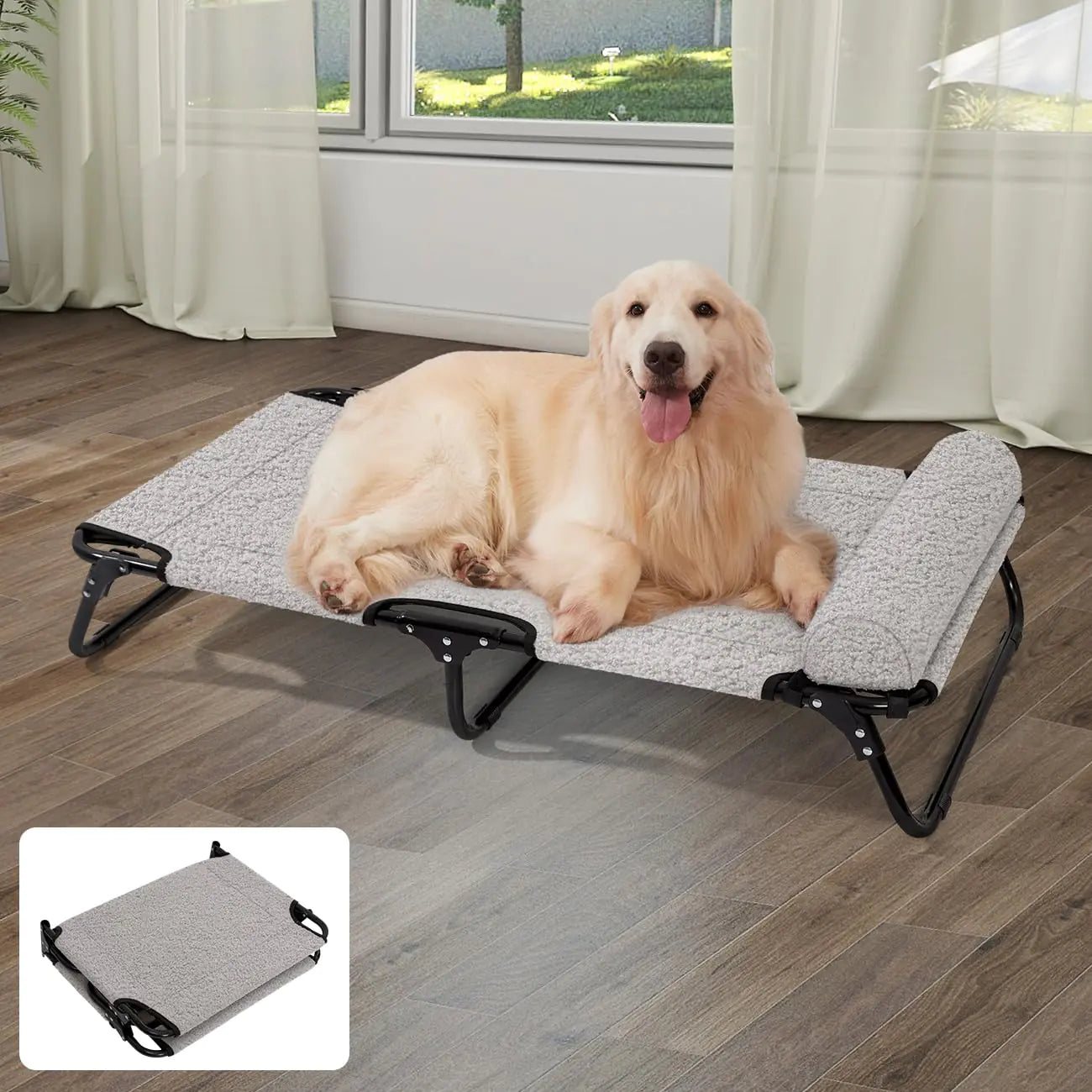 Elevated Dog Bed - Raised Outdoor Cooling Cot