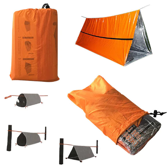 Outdoor Emergency Camping Tent with Sleeping Bag