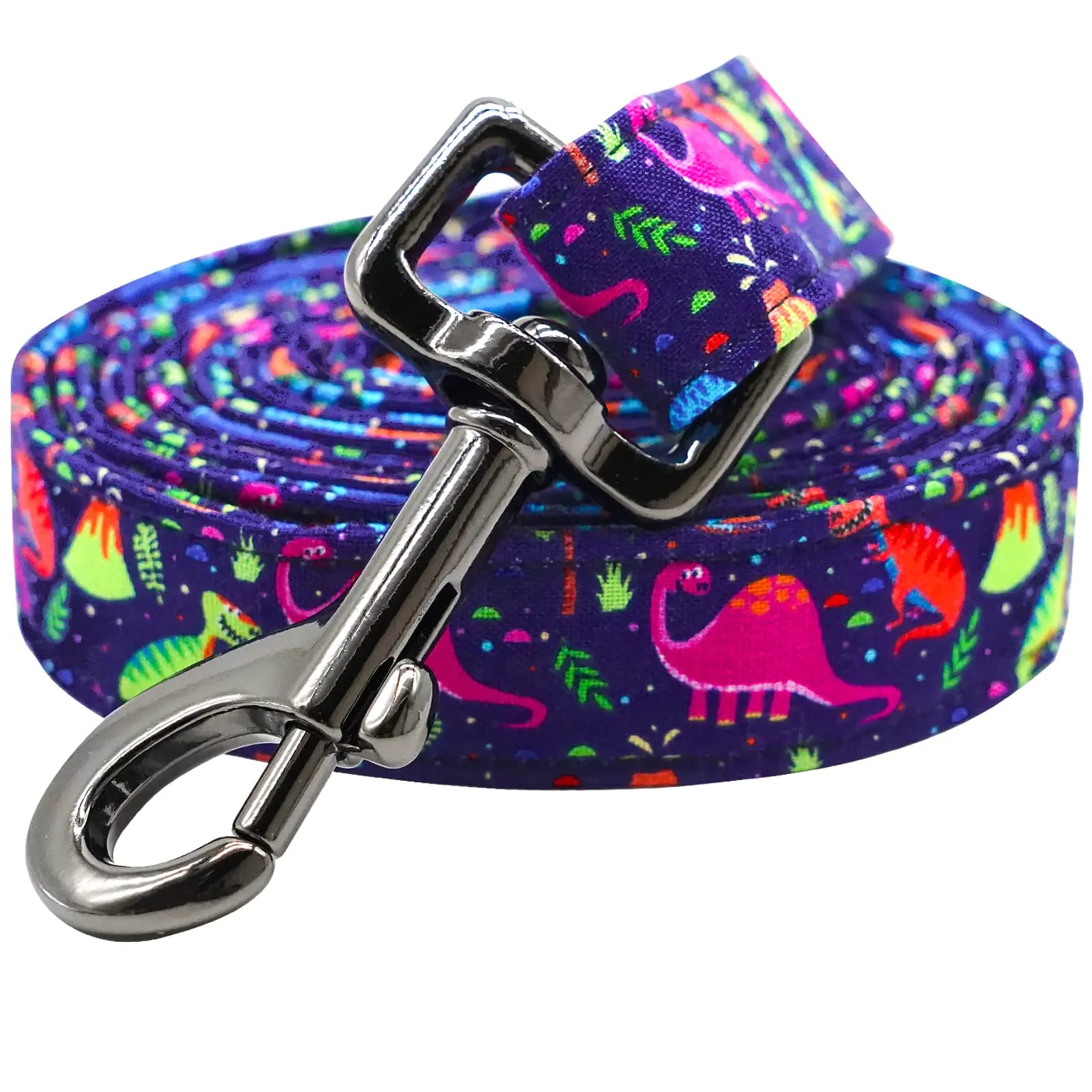 Dinosaur Dog Leash - Soft Handle 4-5ft