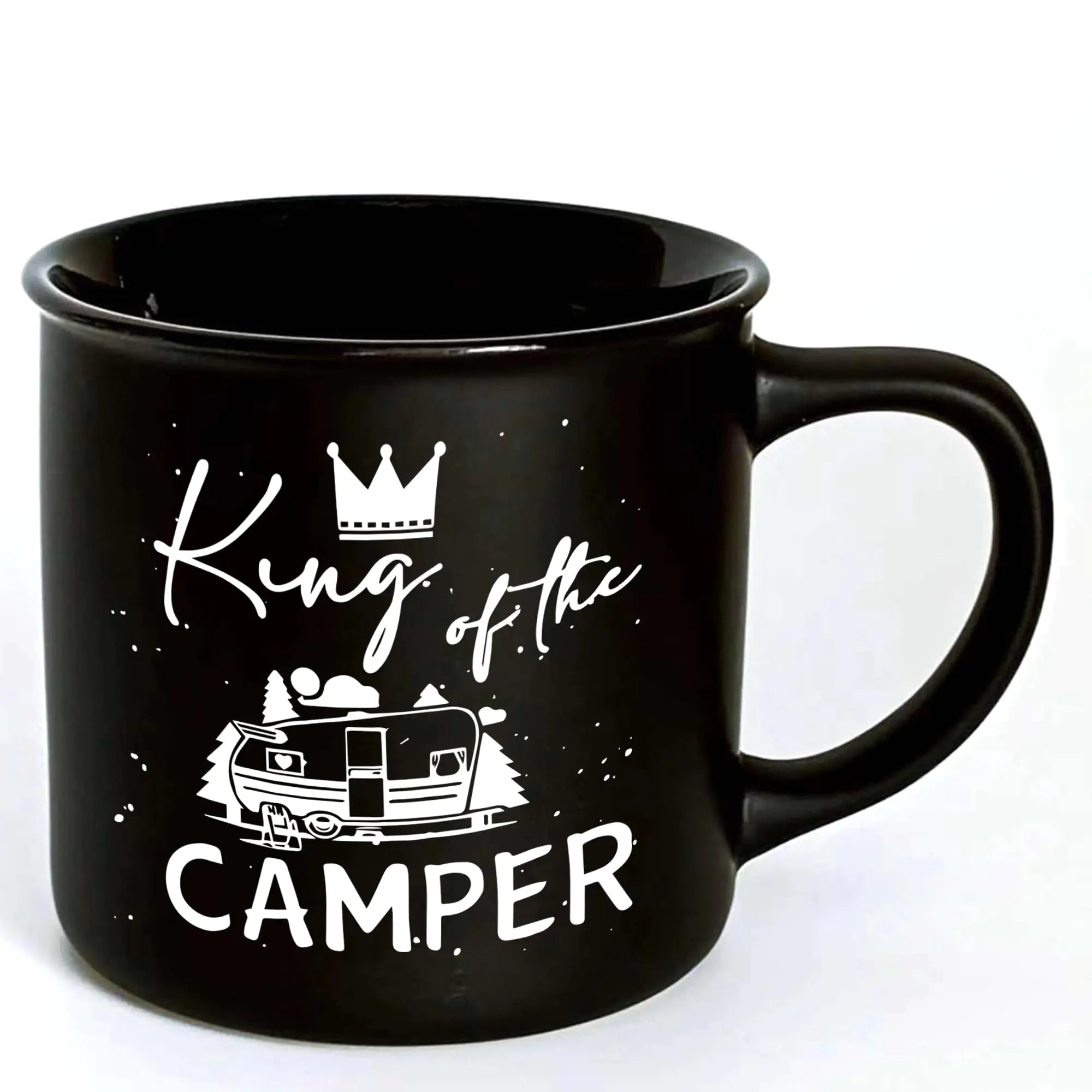 "King of the Camper" Ceramic Coffee Mug - Camping Gift