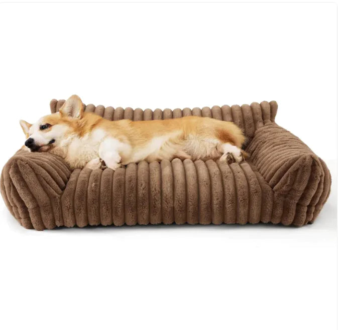 Orthopedic Fluffy Dog Sofa Bed - Snoozy Dream