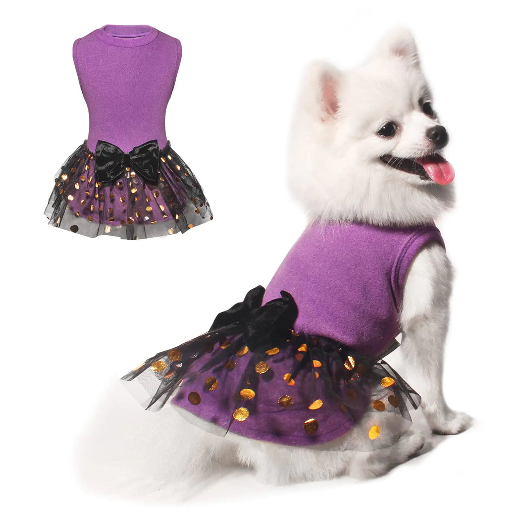 Dog Princess Party Dress with Lace