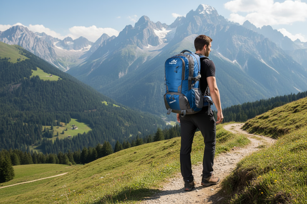 Waterproof backpack - blue